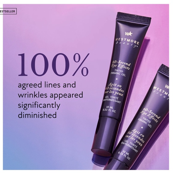 DOUBLE Westmore beauty 60-second eye effects tinted firming gel NEW - Picture 5 of 5